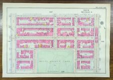 1916 MOUNT MORRIS PARK MANHATTAN NEW YORK CITY Street Map ~ 127th St - 122nd St picture