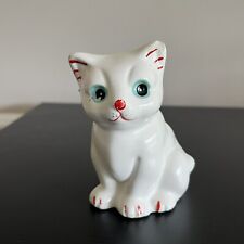 Vintage White Cat Small Figurine Ceramic picture
