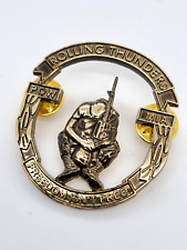 Freedom Isn't Free - Rolling Thunder POW/MIA Pin picture