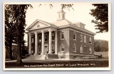 c1930s Hamilton County Court House Lake Pleasant New York NY RPPC Postcard picture