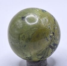 39mm Serpentine w/ Pyrite Sphere Polished Natural Gemstone Mineral Ball - Peru picture