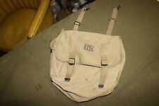 WWII 1943 dtd Khaki musette bag exc + condition very nice clean bag  picture