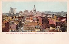 Baltimore MD Skyline State Capitol Pre Great Fire Disaster 1904 Vtg Postcard B61 picture