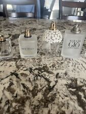8 HUGE EMPTY Perfume Bottle Lot Giorgio Armani, Marc Jacobs, Ariana Grande picture