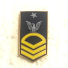 U.S. NAVY SENIOR CHIEF PETTY OFFICER E-8 SCPO RANK HAT or LAPEL PIN P316 picture