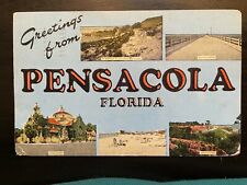 Vintage Postcard 1955 Greetings from Pensacola Florida picture