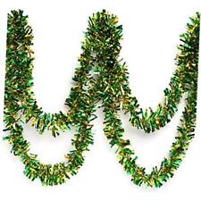 Anderson's Two-Color Metallic Tinsel Twist Garland, Green and Gold - Green/Gold picture