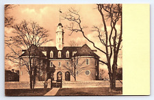 Postcard Reconstructed Colonial Capitol Williamsburg Albertype Co. Virginia VA picture
