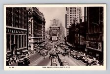New York City NY, RPPC, Times Square Looking North, Vintage Postcard picture