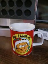 Vintage Enesco Garfield Bah Humbug coffee mug cup Christmas Lasagna Loving Cat picture