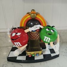 EUC M&M “Rockin’ Roll Cafe” Jukebox Collectible Candy Dispenser Green Red Retro picture