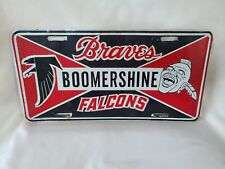 Vintage Boomershine Pontiac Buick GMC Braves Falcons Booster License Plate 70123 picture