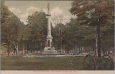 Soldiers Monument on Common Lawrence Massachusetts Postcard picture