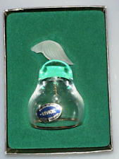 Vintage Lenox Crystal Christmas Partridge Bell Gold Trim In Original Box picture