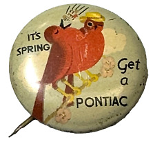 1930's IT'S SPRING GET A PONTIAC Green Duck Co  7/8