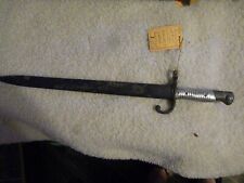 Vintage M1891 Argentine Mauser Bayonet and Scabbard Marked RA .Alloy grips picture
