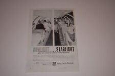 Vintage 1966 Union Pacific Railroad Sunlight Starlight Domeliner Print Ad. picture