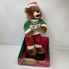 Gemmy Christmas Dancin’ Bear Shake Your Booty Animated Dancing Spinning 2005 picture