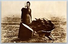 Postcard Gathering Buffalo Chips Woman Kansas Unposted picture
