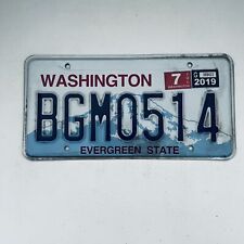 2019  Washington Evergreen State Passenger License Plate BGM0514 picture