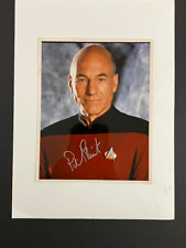Star Trek TNG Captain Picard Patrick Stewart 8x10 Glossy Autograph Photo picture