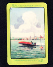 Vintage Coles Swap Card - Un-named Speed Boat picture