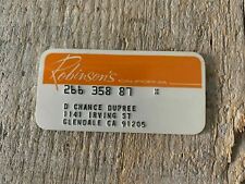 Robinson's California Charge Card Vintage  Princess Size picture