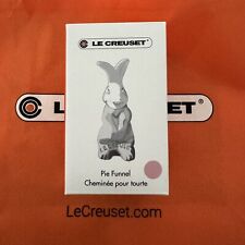 Le Creuset Pink Bunny With Original Box Pie Bird Vent Funnel 3.75” HTF RARE LE picture