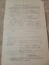 Vintage 1892 Application for membership in the Grand Army of the Republic... picture