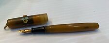 Vintage Salz Brothers SB PETER PAN Mini Fountain Pen Marbled With Daisy Flowers picture