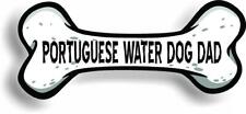Dog Dad Portuguese Water Dog Bone Car Magnet Bumper Sticker 3