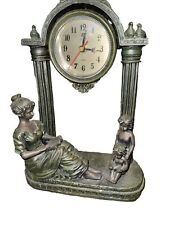 Vintage Pendulum Clock Pillars Mother and Child picture