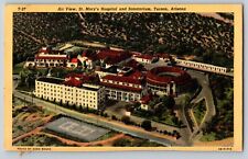 Tucson, Arizona - Air View St. Mary's Hospital And Sanatorium - Vintage Postcard picture