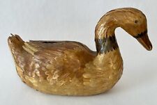 Vintage Chinese Bamboo Wood Duck Handmade Art - Gorgeous picture