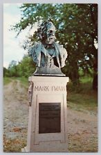 Mark Twain Monument And Bust Florida, MO Vintage Postcard picture