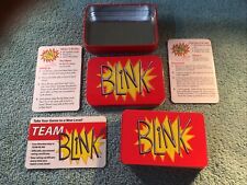 Vintage BLINK Playing Cards 60 Symbol Cards Travel Tin Quick Play Rules picture