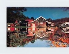 Postcard Mill Pond in Autumn Hanford Mills Museum East Meredith New York USA picture