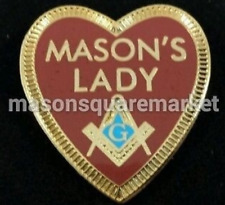 FREEMASON MASON'S LADY LAPEL PIN picture