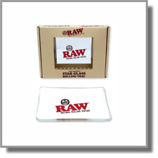 New RAW Rolling Papers STAR GLASS ROLLING TRAY - Limited Edition - SIZE: 6