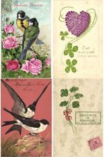 EMBOSSED GREETINGS WITH BETTER, 136 Vintage Postcards (L7164) picture