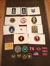 VINTAGE SEA SCOUT & BSA BOY SCOUT OF AMERICA PATCHES BADGES AWARDS LOT picture