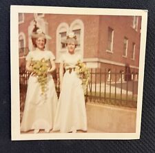 FOUND VINTAGE PHOTO PICTURE Bride Bridesmaids On Wedding Day picture