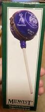 Porcelain Hinged Box Tootsie Pop Grape New in Green Long Box NOS picture