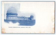 c1898 Yerkes Observatory Exterior Building Field Geneva Lake Wisconsin Postcard picture