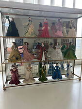 1990 Franklin Mint “Gone With the Wind” Collector 15 Figurine Set w Display Case picture