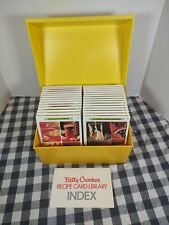 1971 Vintage BETTY CROCKER Complete RECIPE CARD LIBRARY Index YELLOW File BOX picture