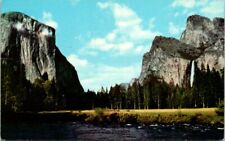 Gates of the Valley Yosemite National Park California Vintage Postcard  picture