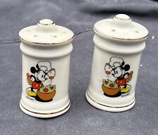Vintage Walt Disney Mickey Mouse Salt & Pepper Shakers Ceramic  picture
