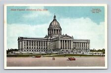 State Capitol Oklahoma City OK Antique WB Postcard PM Cancel WOB Note DB 1c SF picture