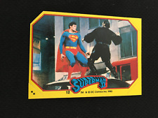 SUPERMAN II ROOKIE TOPPS 1980 CHRISTOPHER REEVE MOVIE STICKER TRADING CARD  picture
